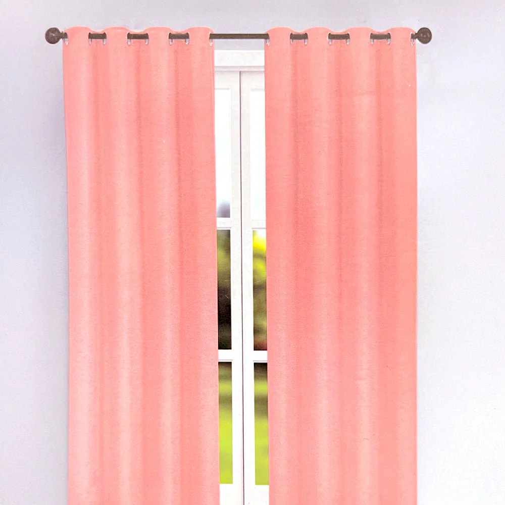 Cortina Leslie 54" x 90" Blackout Rosa / Home Elegance - Image 2