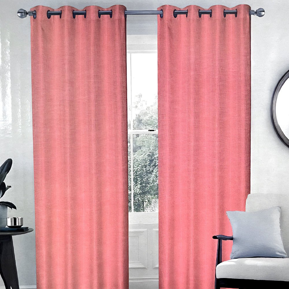 Cortina Lisa 54" x 84" Jacquard Blush / Home Elegance - Image 2