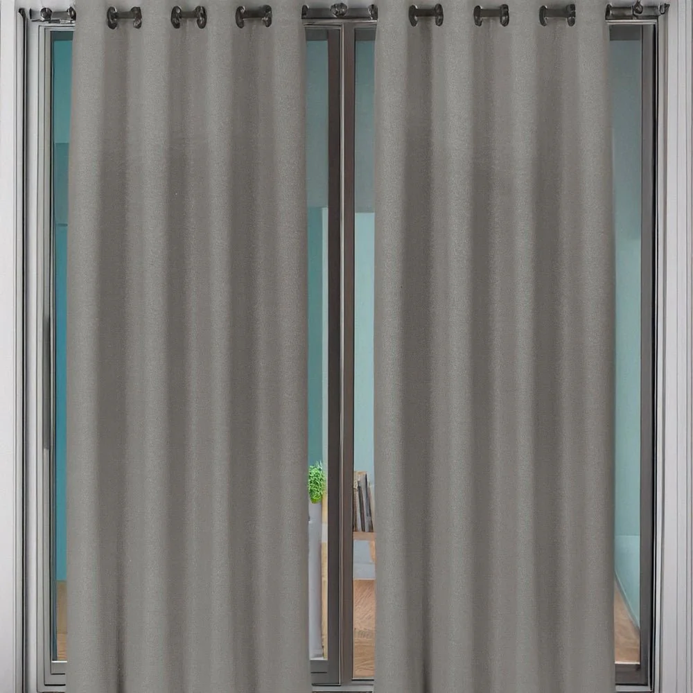 Cortina Lisa 54" x 84" Jacquard Charcoal / Home Elegance - Image 2