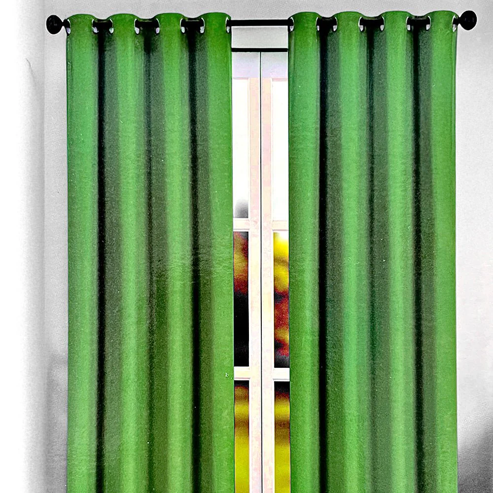 Cortina Margaret 54" x 90" Blackout Verde / Home Elegance - Image 2