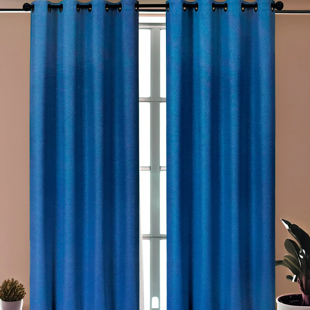 Cortina Marie 54" x 90" Blackout Navy / Home Elegance - Image 2