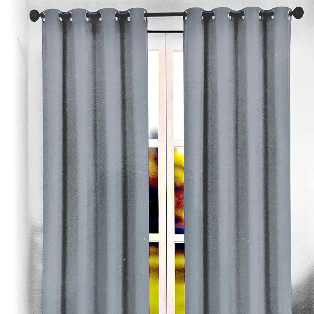 Cortina Marie 54" x 90" Blackout Silver / Home Elegance - Image 2