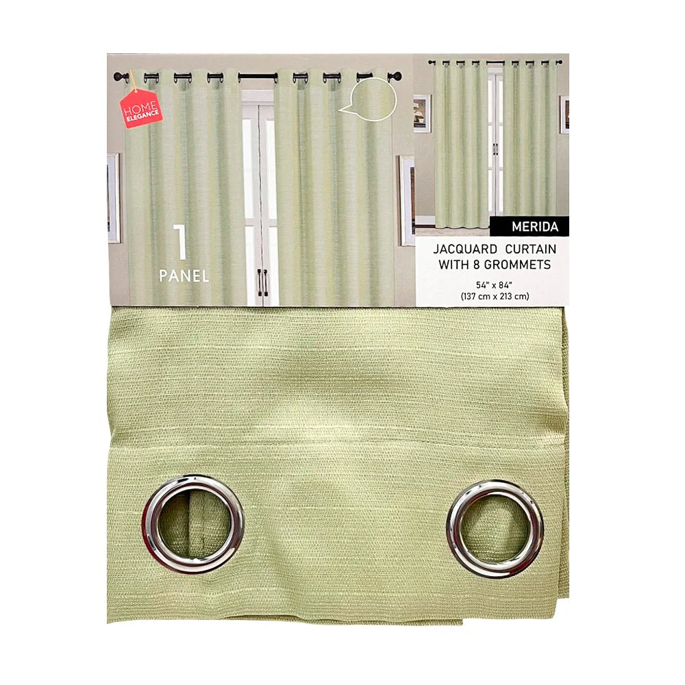 Cortina Merida Home Elegance / Sage con Aros – 54" x 84" - Image 2