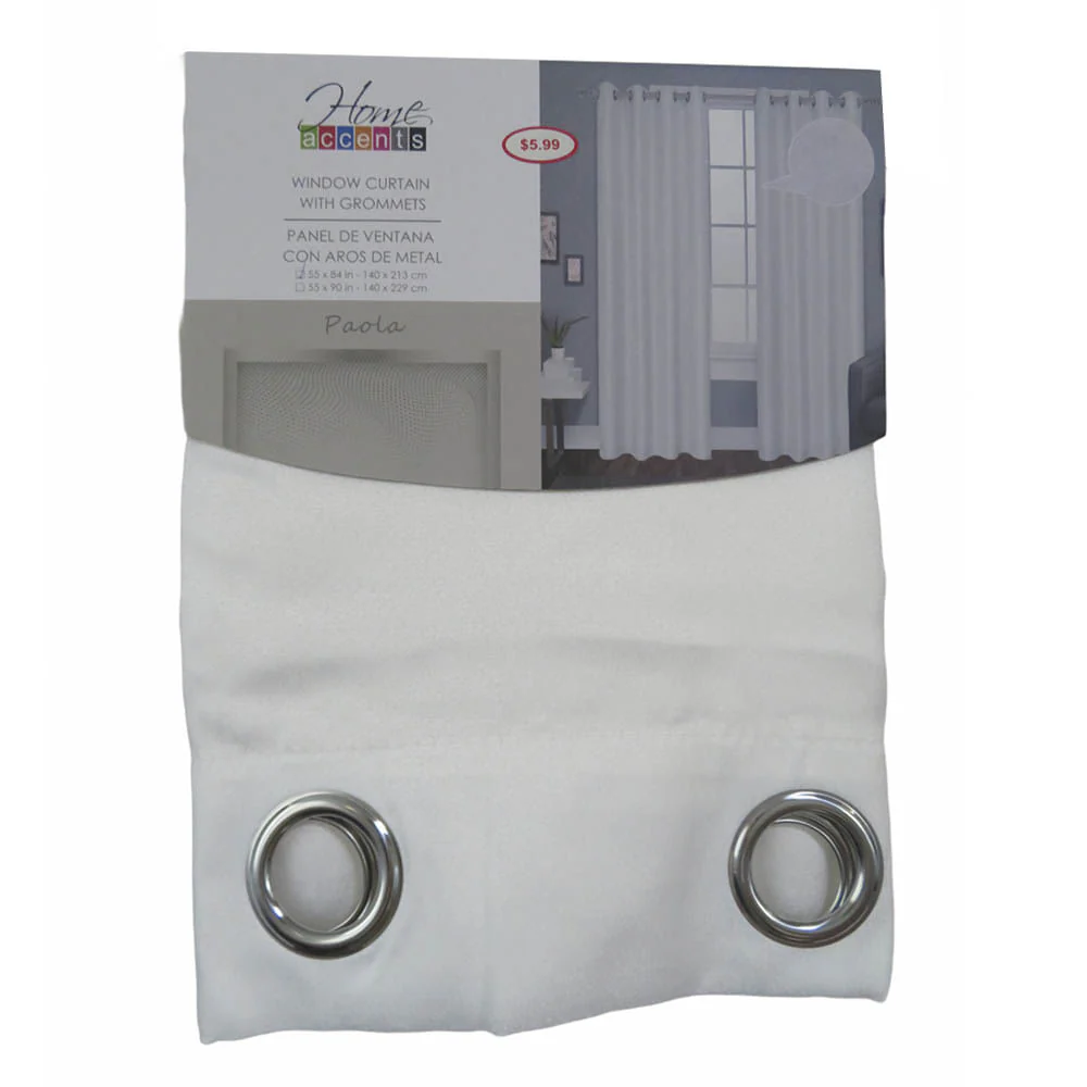 Cortina Paola Home Elegance 55" x 84" - Blanco