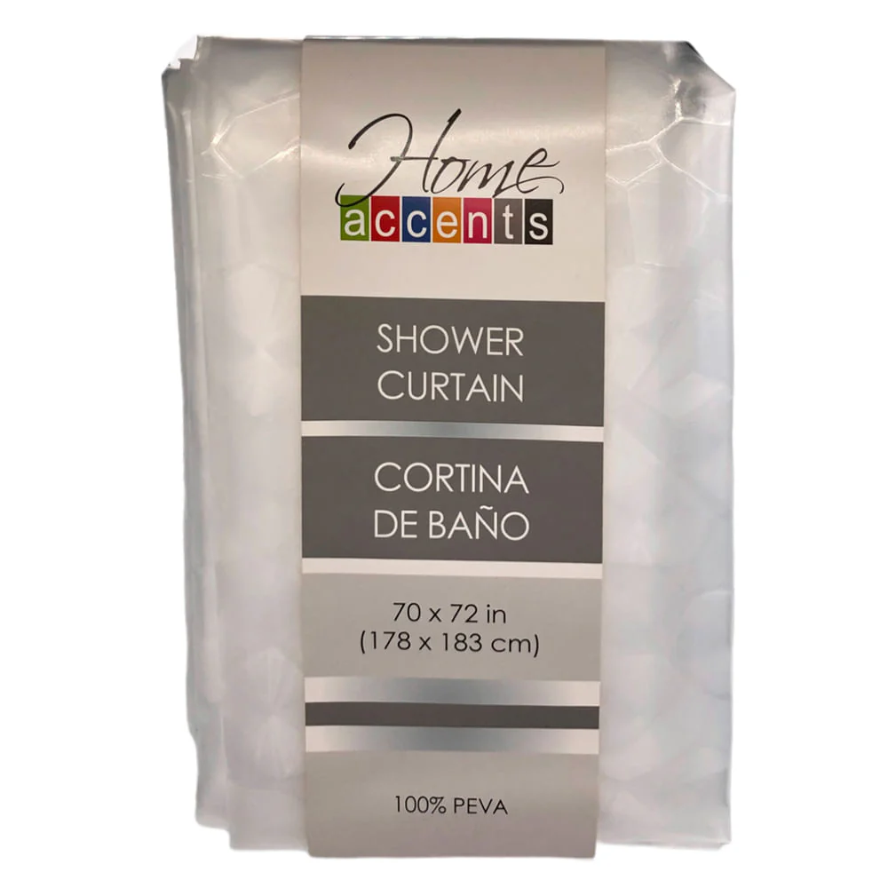 Cortina Para Baño Home Accents 70" x 72" - Blanco