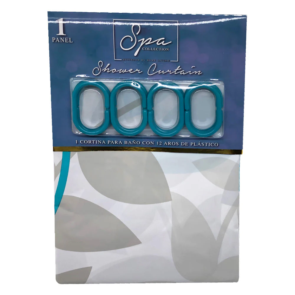 Cortina Para Baño Spa Collection Con Gancho 71" x 71" - Surtido