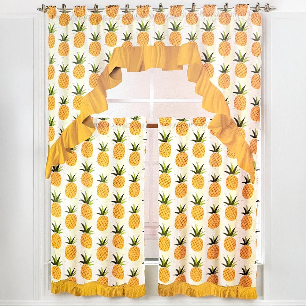 Cortina para Cocina Pineapple Estampada / 3 Piezas / Home Elegance - Image 2