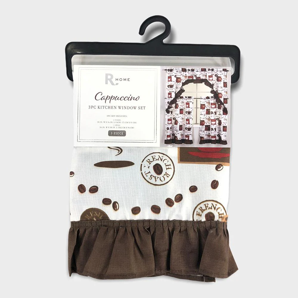 Cortina Para Cocina Regal Home Capuccino de 56'' x 56''