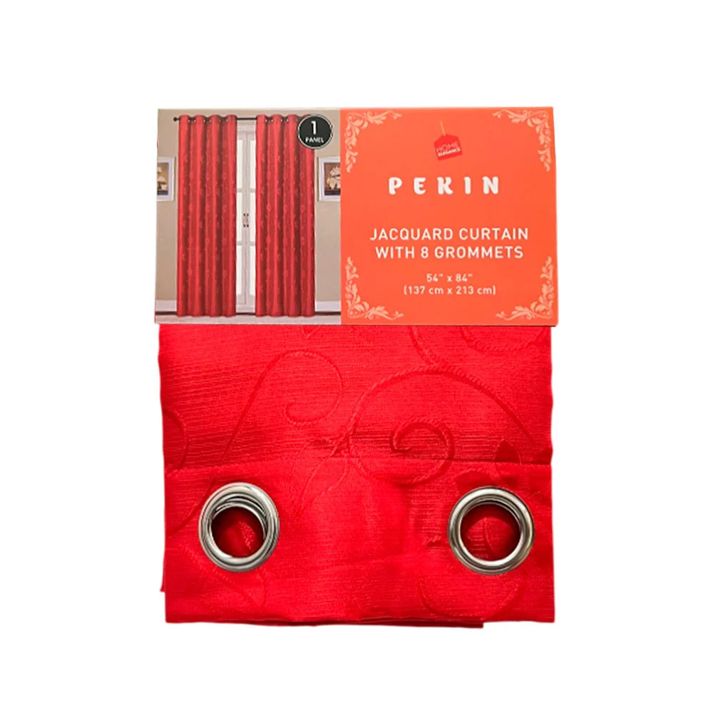 Cortina Pekin / Home Elegance / Red con Aros / 54"x84" - Image 2