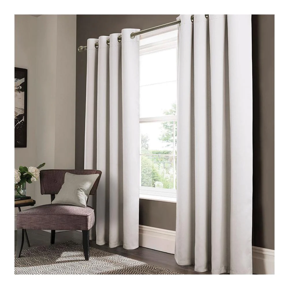 Cortina Rt Designer Anchorage Blackout Con Aros 54" x 90" - Blanco