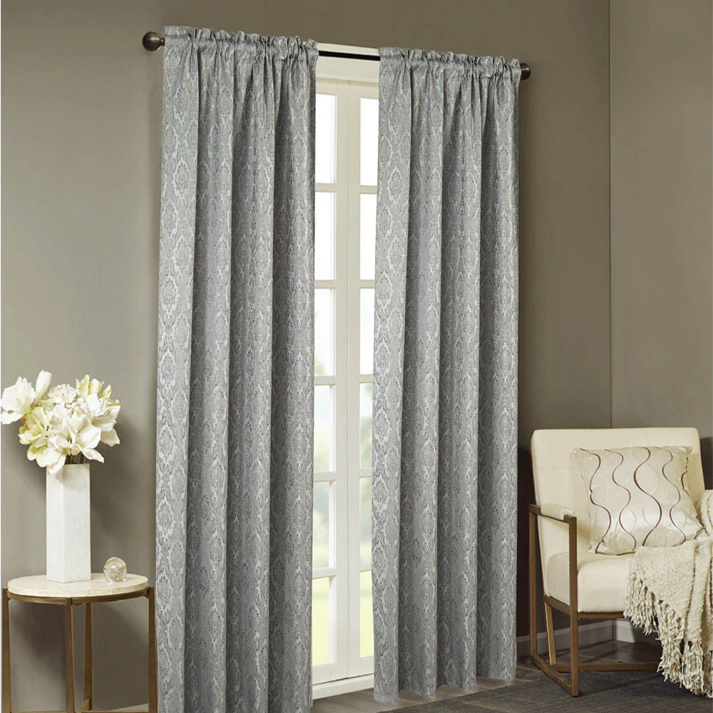 Cortina Rt Designer Trentino 54" x 84" - Gris Claro