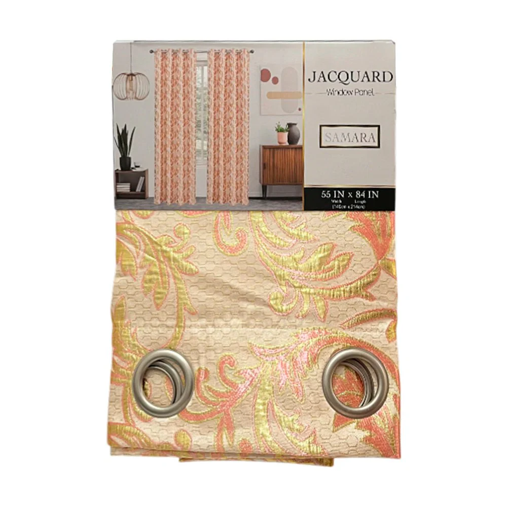 Cortina Samara 55” X 84” Jacquard Blush C/Aros - Image 2