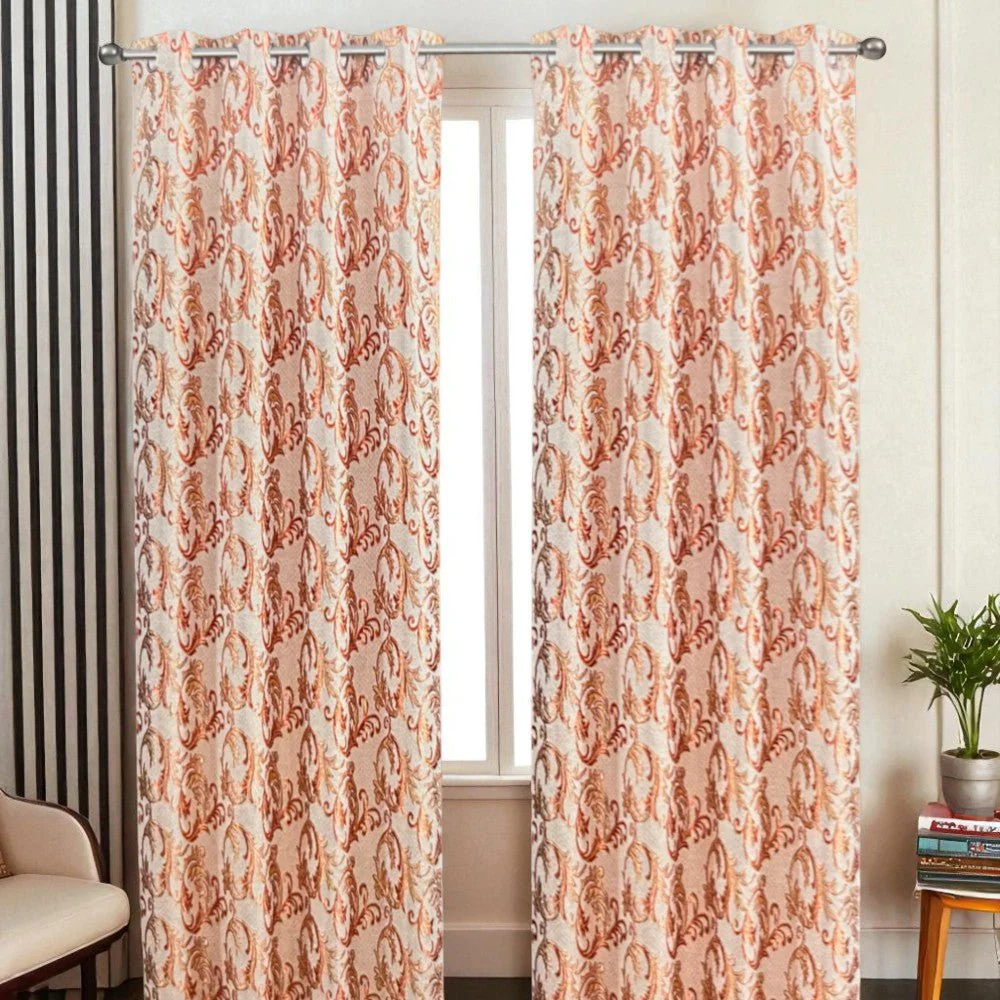 Cortina Samara 55” X 84” Jacquard Red C/Aros