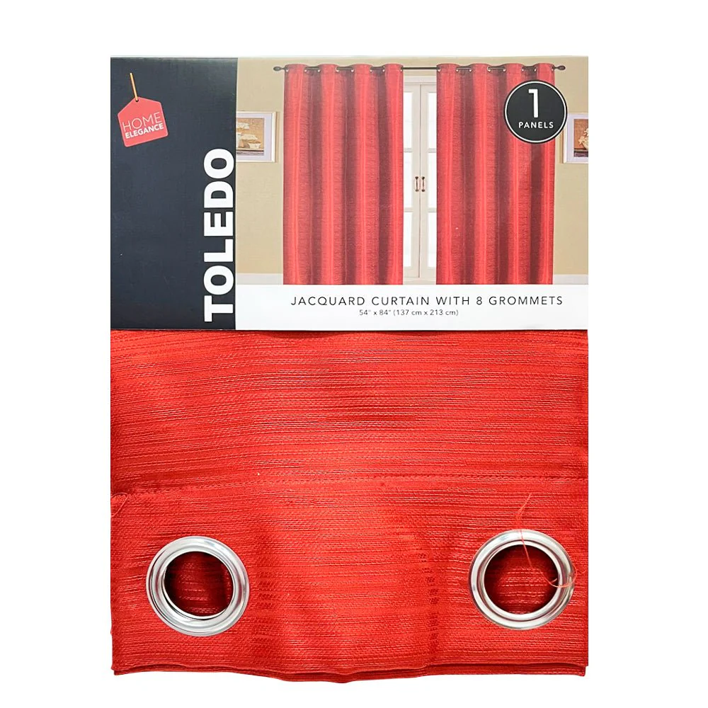 Cortina Toledo Home Elegance / Rust con Aros – 54" x 84" - Image 2