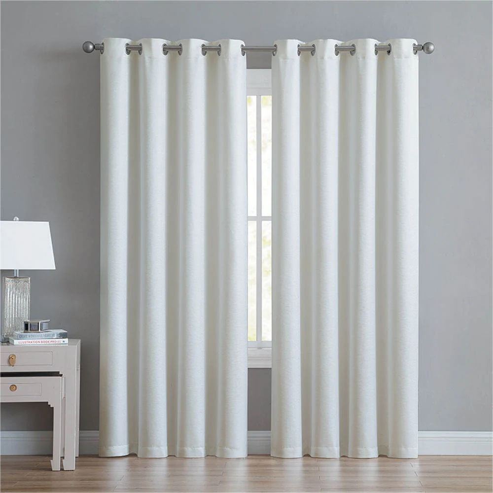 Cortina Victoria Classics Angela Blackout Con Aros 52" x 90" - Marfil