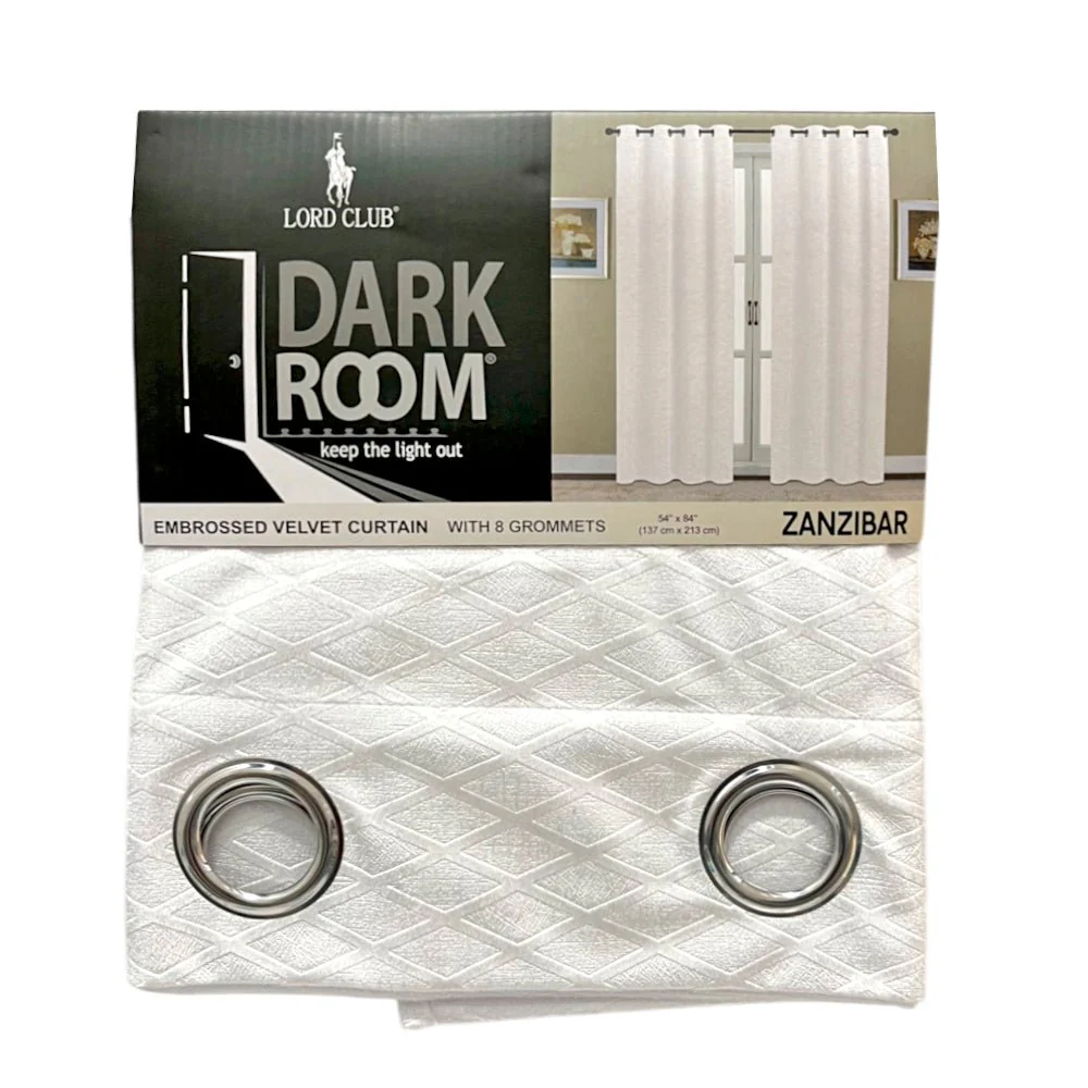 Cortina Zanzibar Lord Club / Dark Room con Aros – 54" x 84" - Image 6