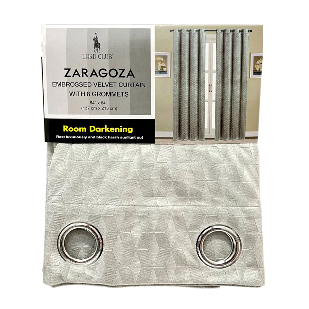 Cortina Zaragoza Lord Club 54" x 84" con Aros – Dark Room - Image 3