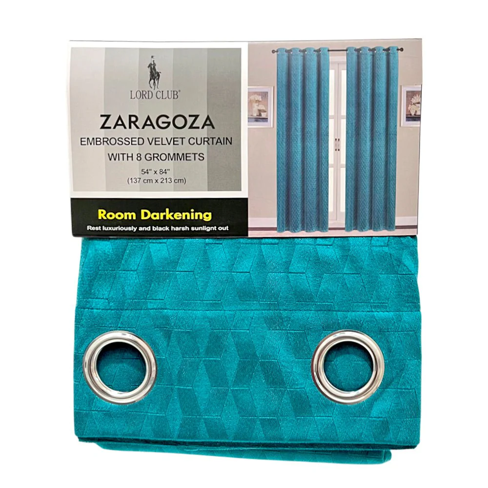 Cortina Zaragoza Lord Club 54" x 84" con Aros – Dark Room - Image 4