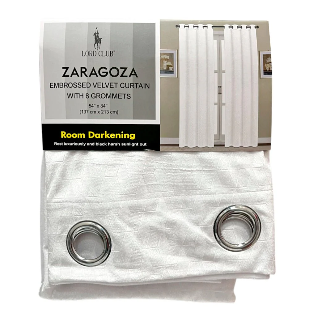 Cortina Zaragoza Lord Club 54" x 84" con Aros – Dark Room - Image 5