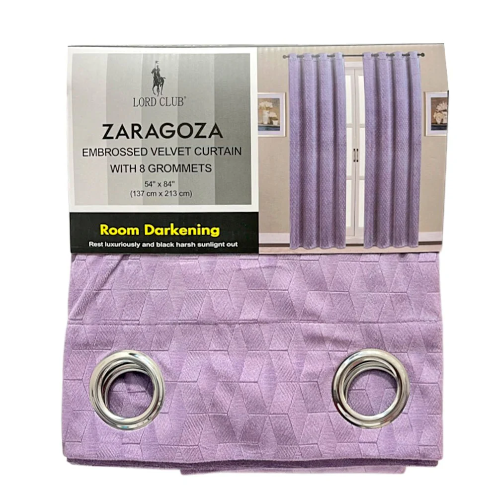 Cortina Zaragoza Lord Club 54" x 84" con Aros – Dark Room - Image 6