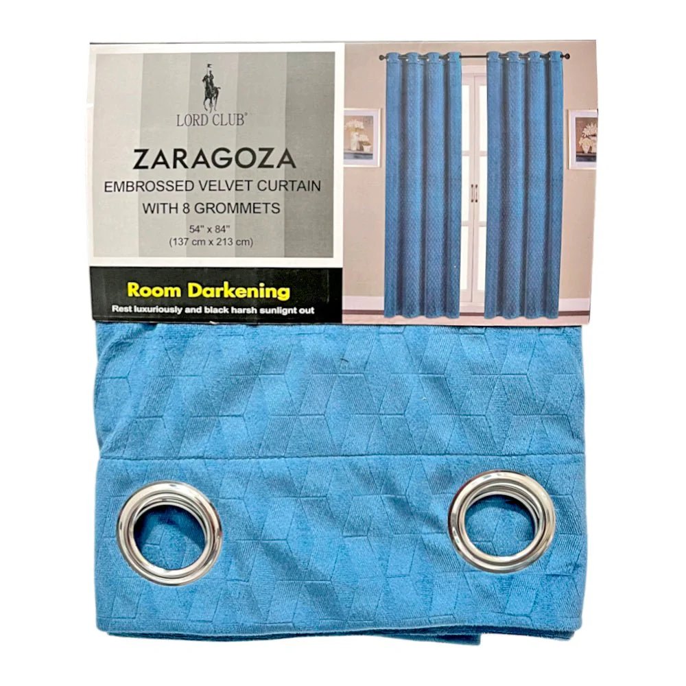 Cortina Zaragoza Lord Club 54" x 84" con Aros – Dark Room - Image 7