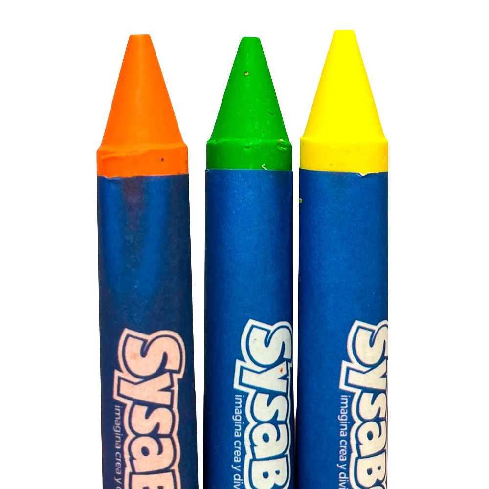 Crayones Sysabe Súper Jumbo – 8 Colores - Image 3