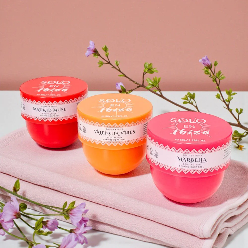 Crema Corporal Mini Solo En Ibiza 3 Piezas