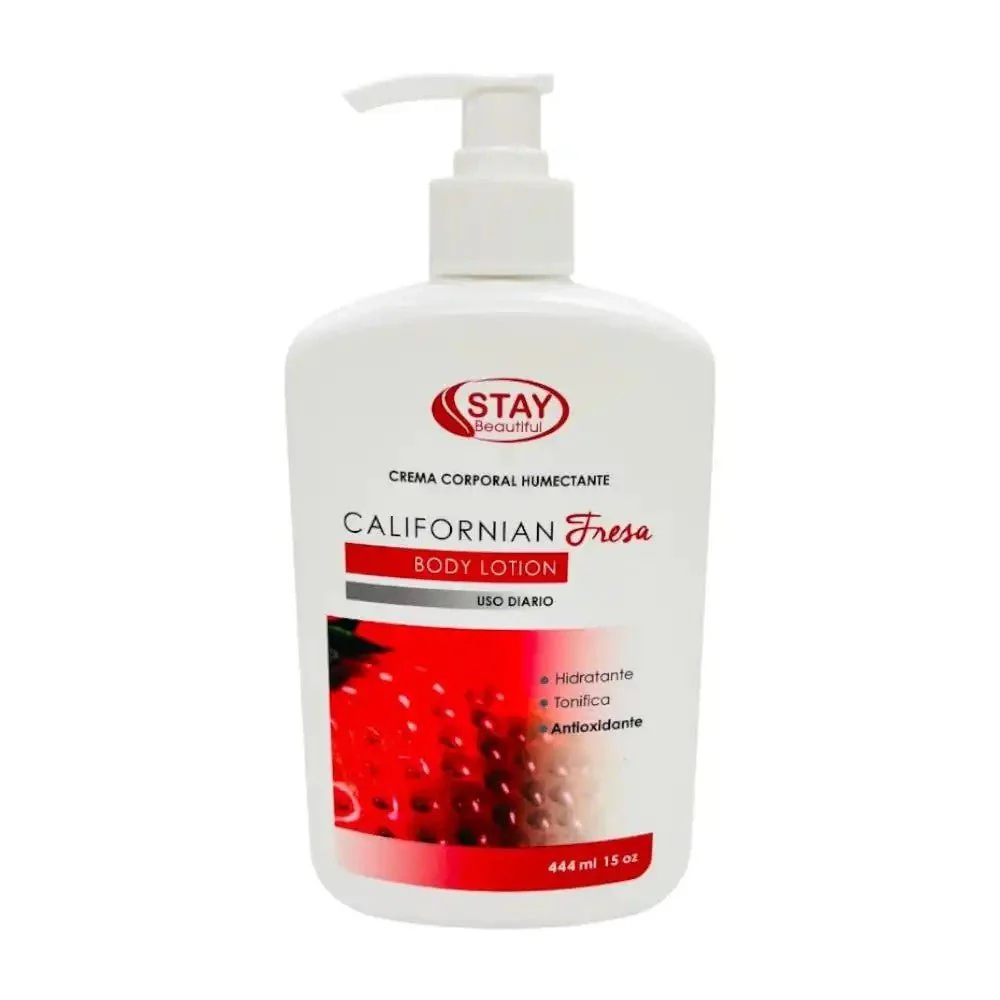 Crema Corporal Humectante Stay Beautiful de Fresa 444 ML - Image 2