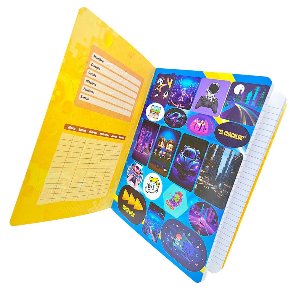 Cuaderno Cosido Grande Chacalde / 200 Páginas / Raya Ancha / Surtido - Image 4