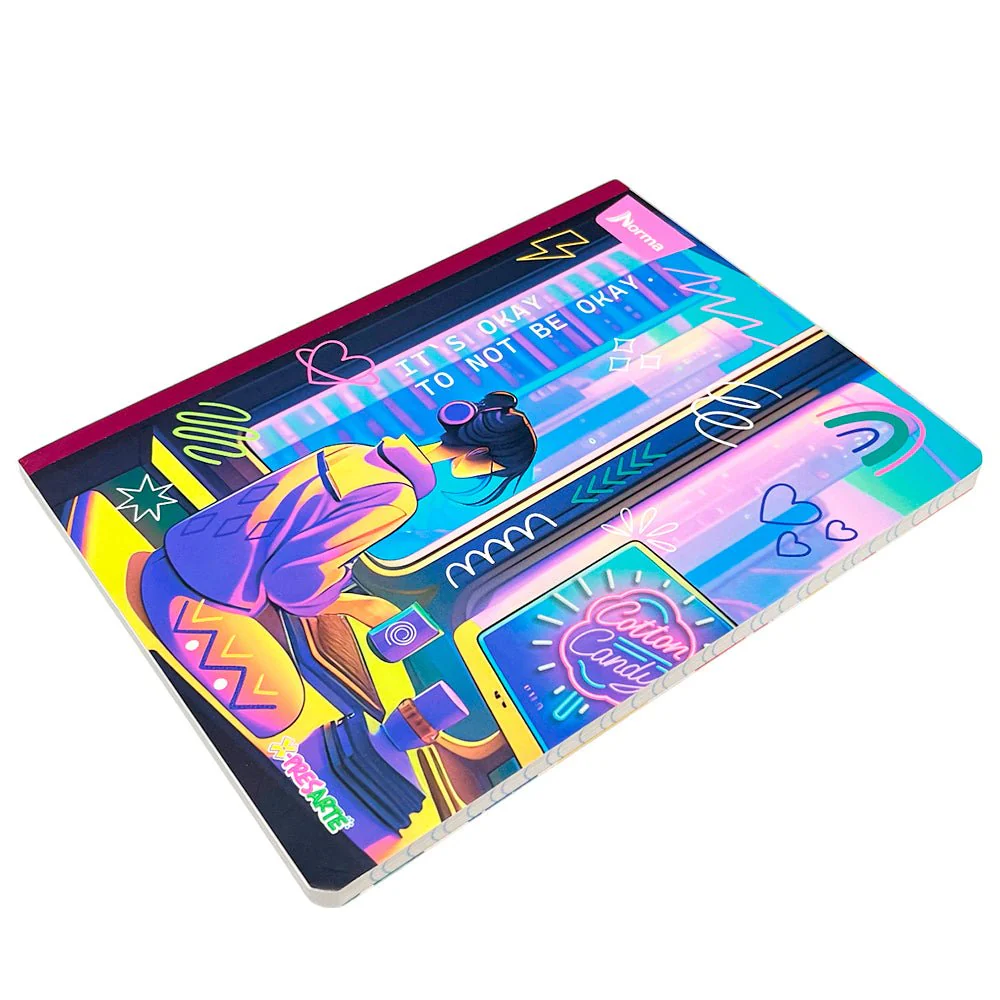 Cuaderno Cosido Grande Norma X-Presarte / Doble Raya / 200 Páginas / Surtido - Image 4