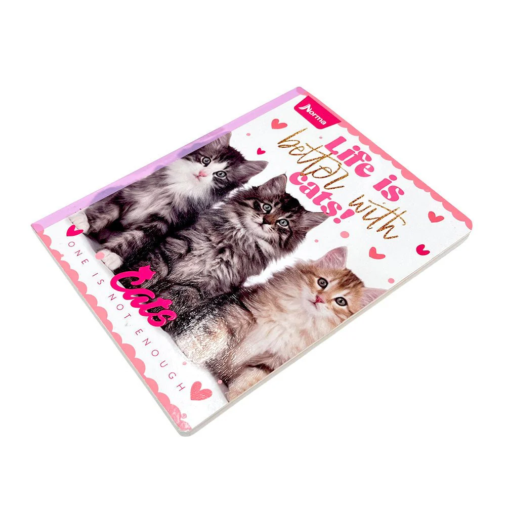 Cuaderno Cosido Grande Norma Cats-Dogs / 200 Páginas de Dibujo / Surtido - Image 3