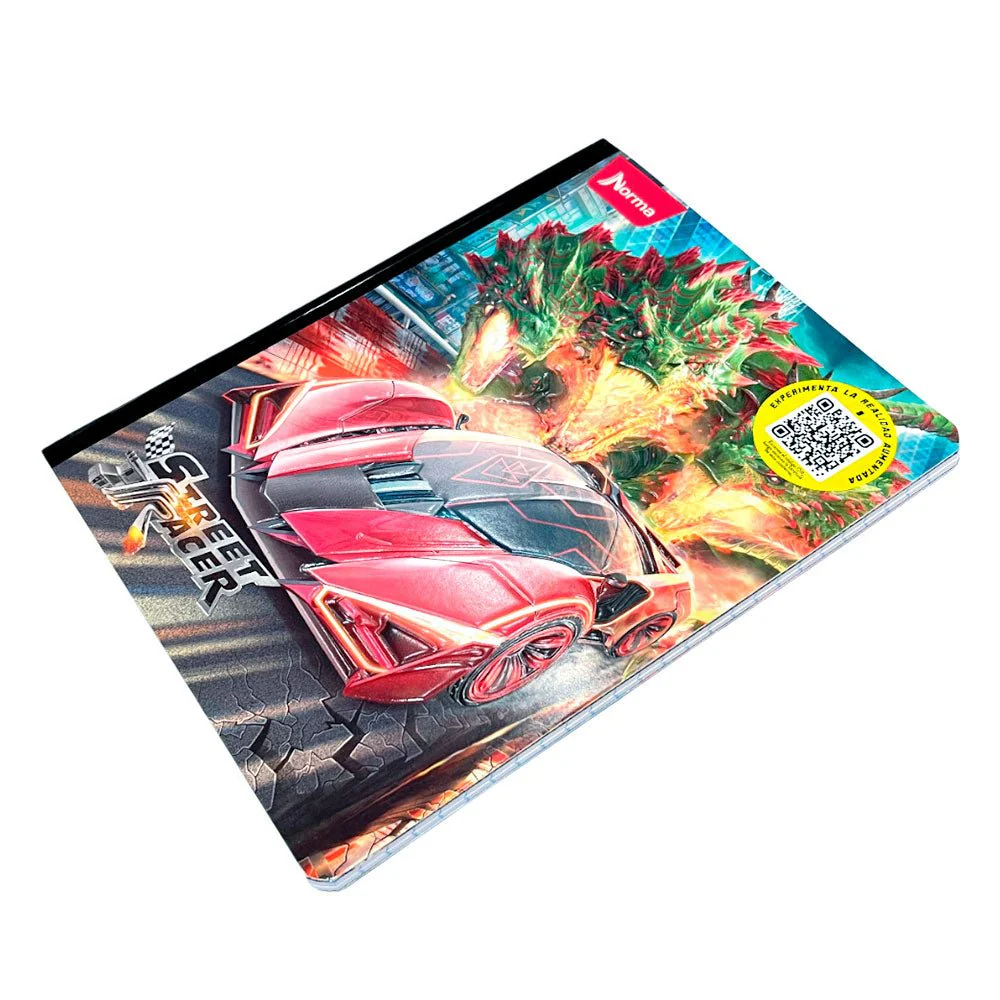 Cuaderno Cosido Grande Norma Street Racer - Cuadrito / 160 Páginas / Surtido - Image 6