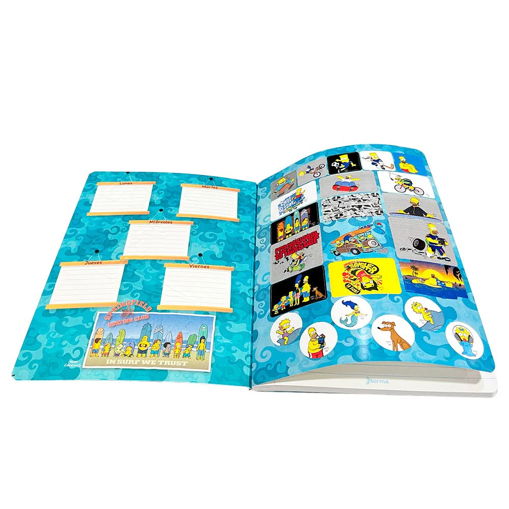 Cuaderno Cosido Grande Raya Ancha Norma Simpson 200 Páginas - Surtido - Image 9