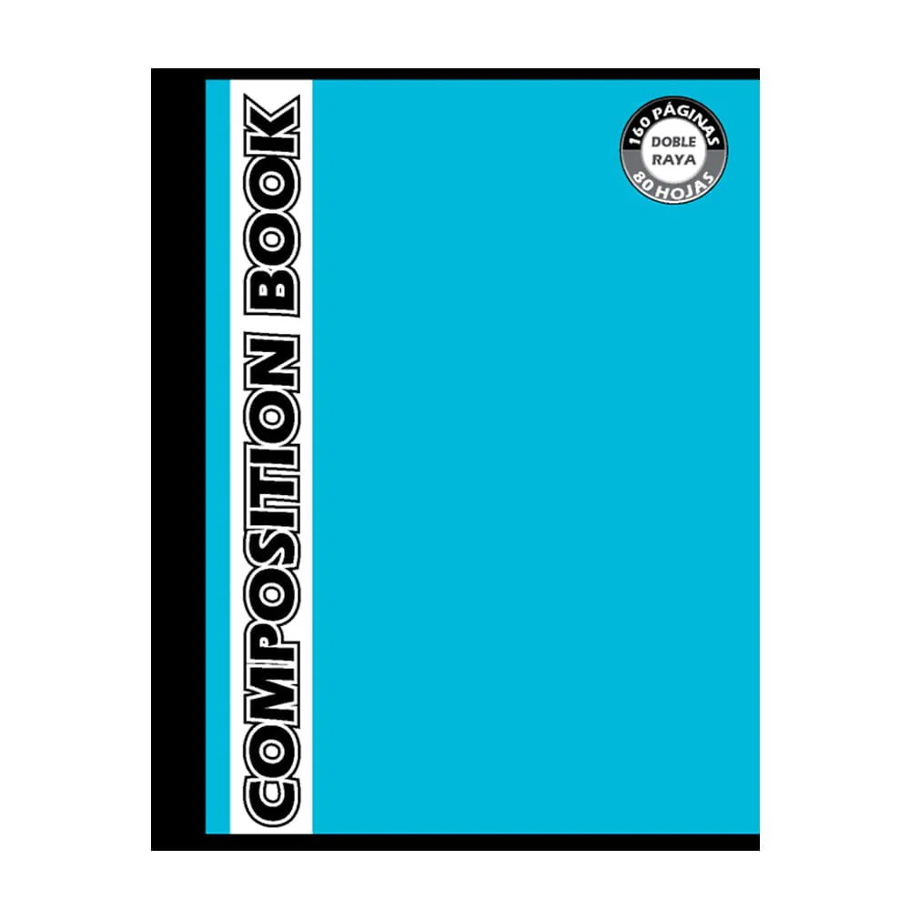 Cuaderno Cosido Mediano Composition - 160 Páginas / Doble Raya / Surtido