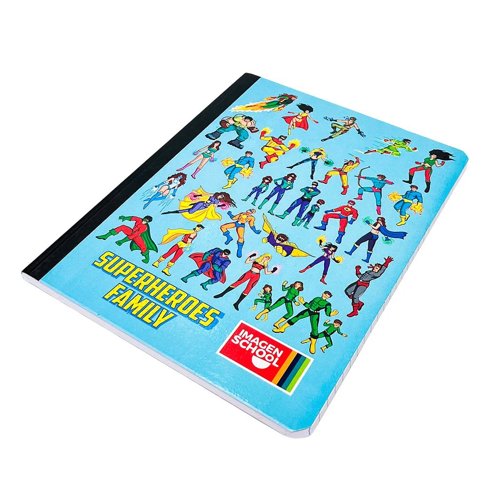 Cuaderno Cosido Mediano Raya Ancha Imagen School Super Heroes de 200 Páginas - Surtido - Image 12