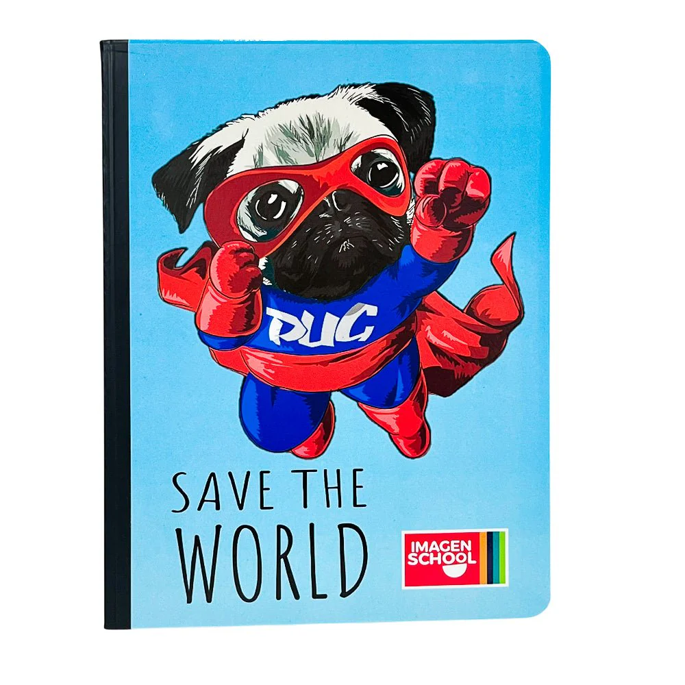 Cuaderno Cosido Mediano Raya Ancha Imagen School Super Heroes de 200 Páginas - Surtido - Image 4