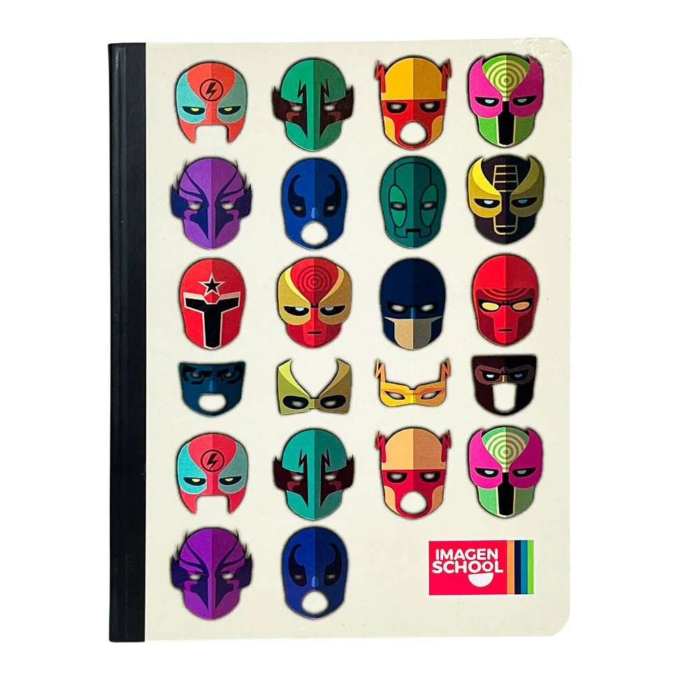 Cuaderno Cosido Mediano Raya Ancha Imagen School Super Heroes de 200 Páginas - Surtido - Image 6