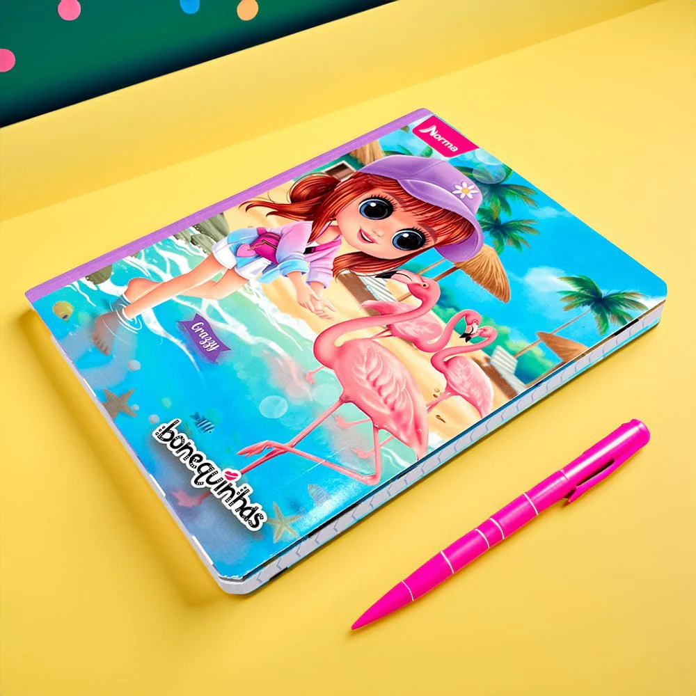 Cuaderno Cosido Norma Boniquinhas / Raya Ancha / 200 Páginas / Surtido