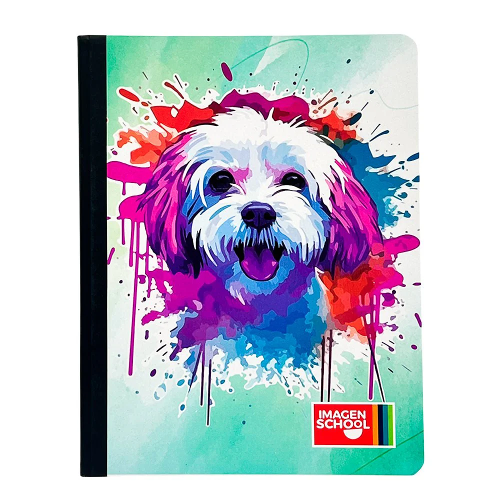 Cuaderno Cosido Raya Ancha Imagen School Pets de 200 Páginas 9.75" X 7.5" - Surtido