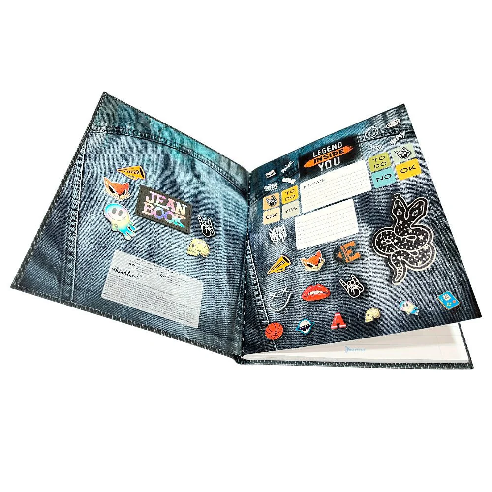 Cuaderno Grande Cosido Jean Book Raya Ancha de 200 Páginas - Image 10