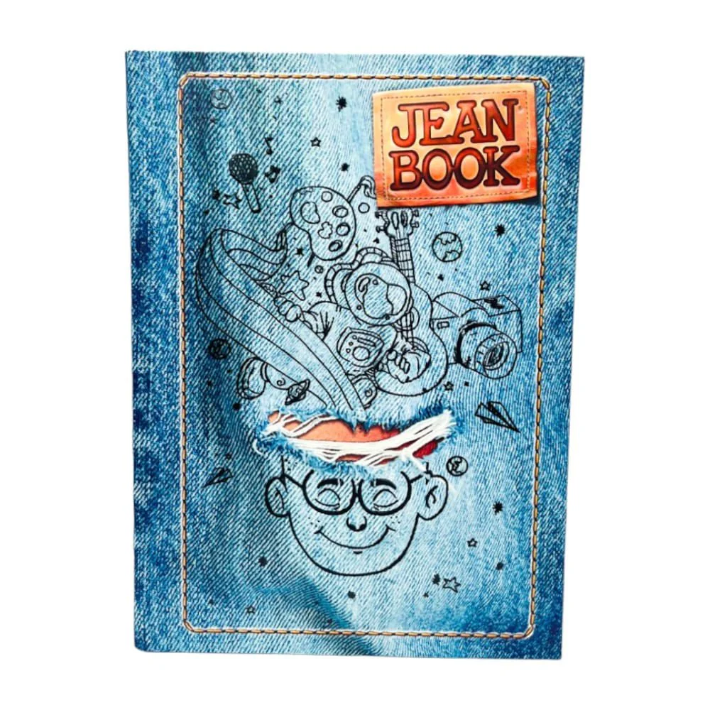 Cuaderno Grande Cosido Jean Book Raya Ancha de 200 Páginas - Image 11