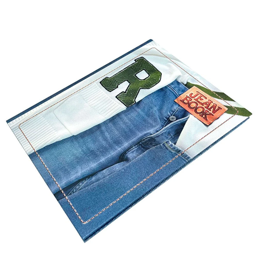 Cuaderno Grande Cosido Jean Book Raya Ancha de 200 Páginas - Image 6