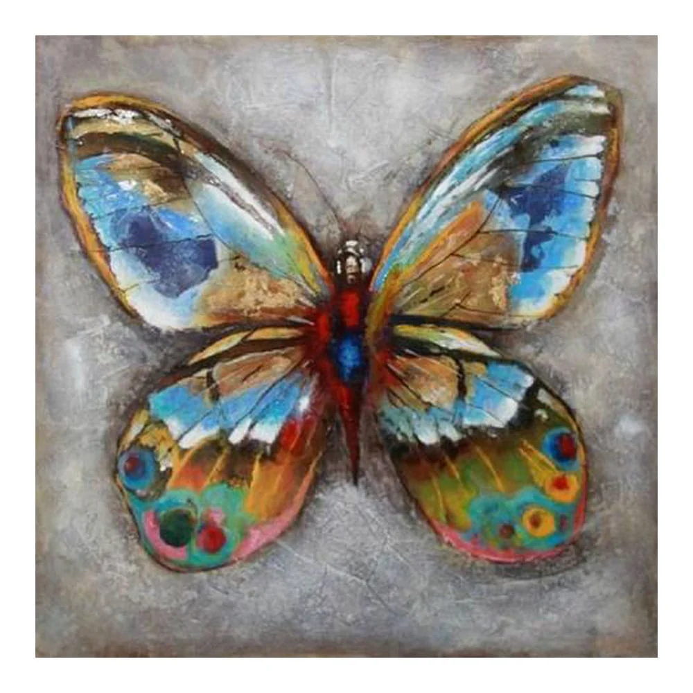 Cuadro Decorativo Soho al Óleo 100 cm x 100 cm x 3.8 Cm