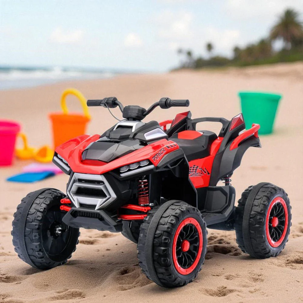 Cuatrimoto Playa Recargable Rojo 12V