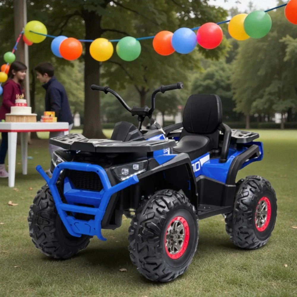 Cuatrimoto Recargable R/C Azul/Negro 12V