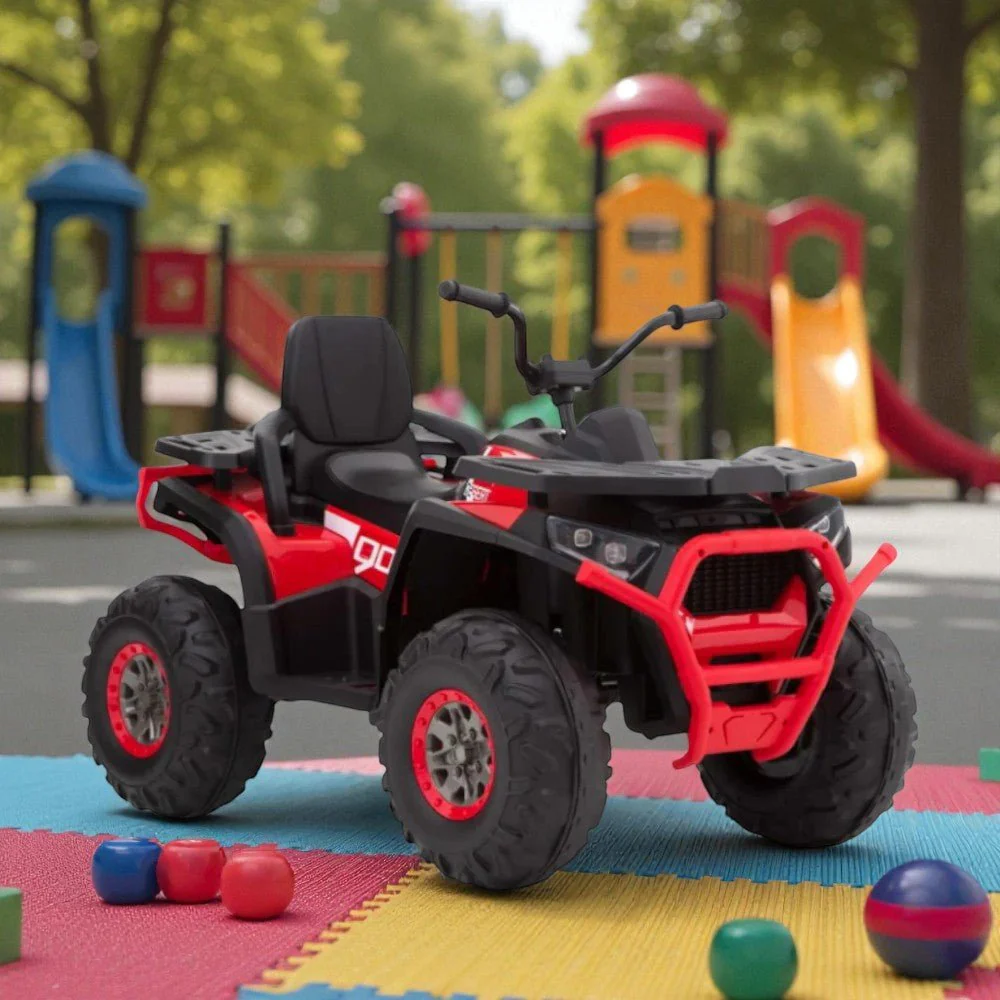 Cuatrimoto Recargable R/C Rojo/Negro 12V