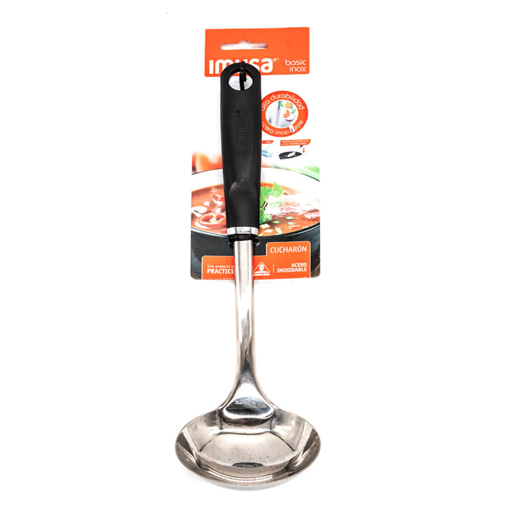 Cucharón Para Sopa Imusa de Acero Inoxidable 30 cm