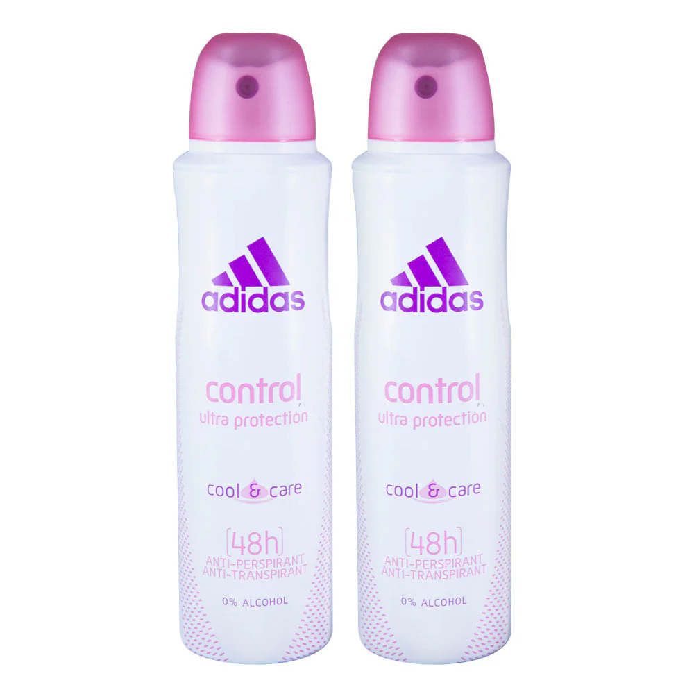Desodorante Adidas Spray Control Dama 2 Unidades