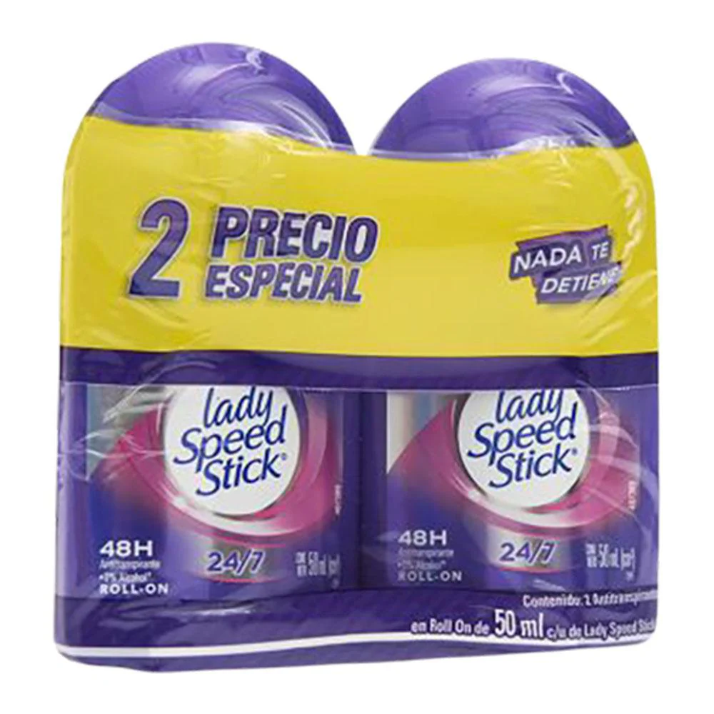 Desodorante en Roll On / Lady Speed Stick / Powder Fresh / 2 Piezas