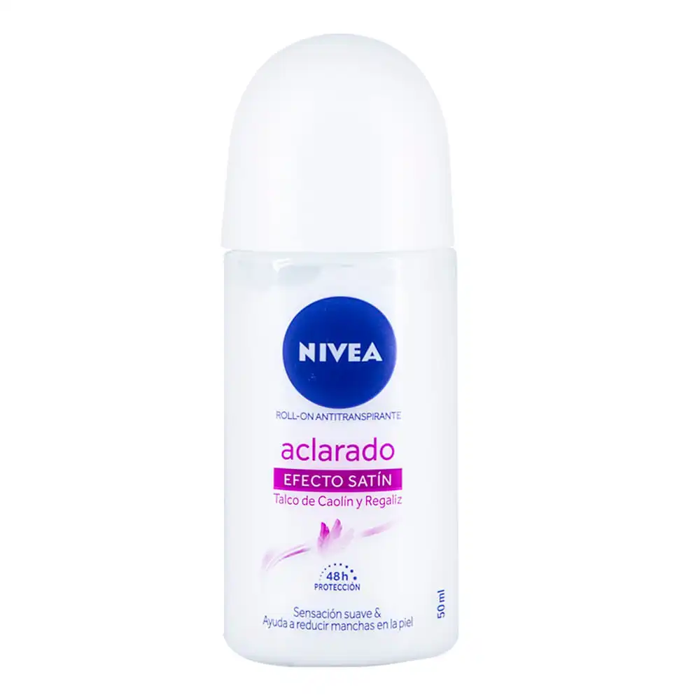 Desodorante Roll On Nivea Aclarado Efecto Satín 50 ml